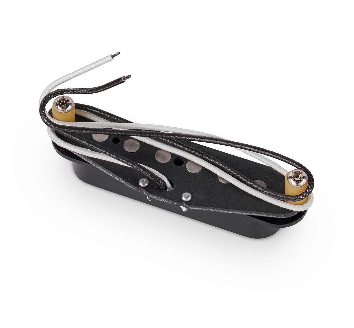 Classic Alnico V Single Coil Guitar Pickup Neck & Bridge - Black Cover